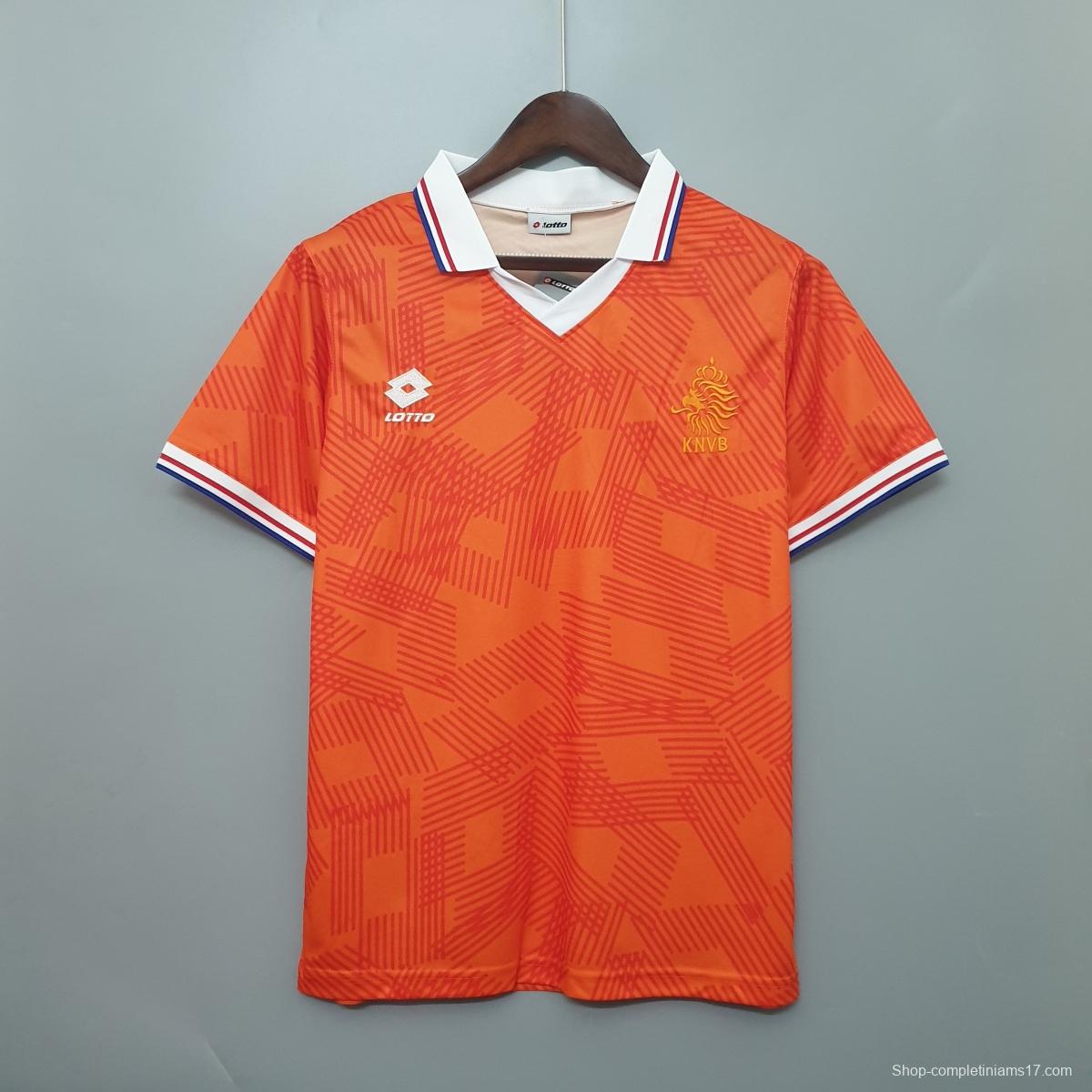 Netherlands 1991 retro shirt home Soccer Jersey