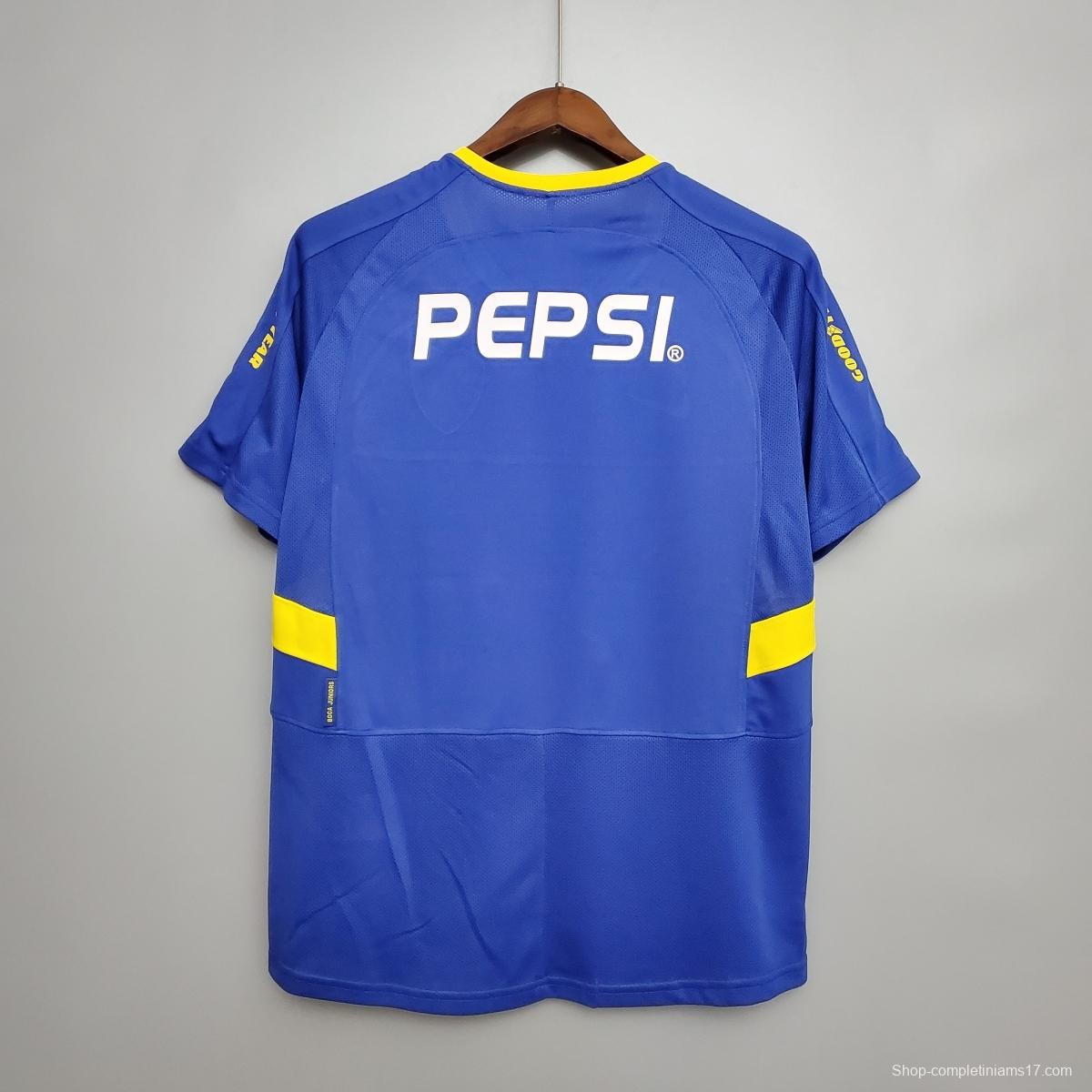 Retro Boca Juniors 03/04 home Soccer Jersey