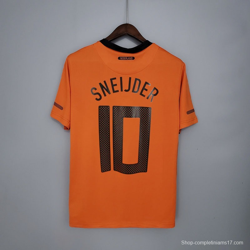 Retro Netherlands 2010 home Soccer Jersey