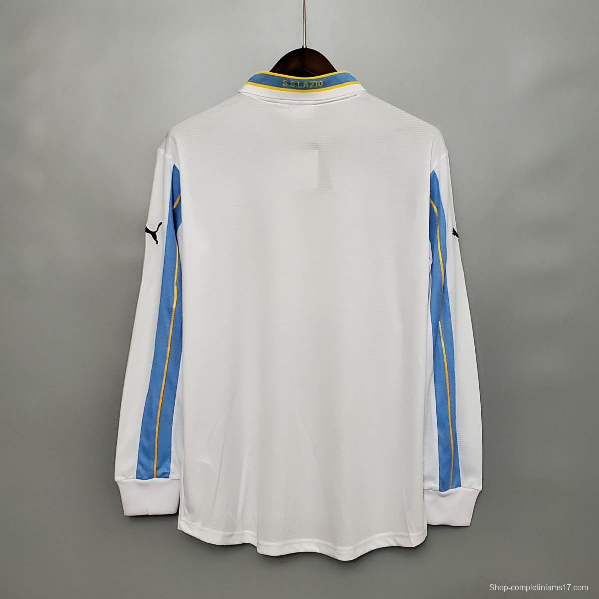 Retro 00/01 Lazio Long sleeve away Soccer Jersey