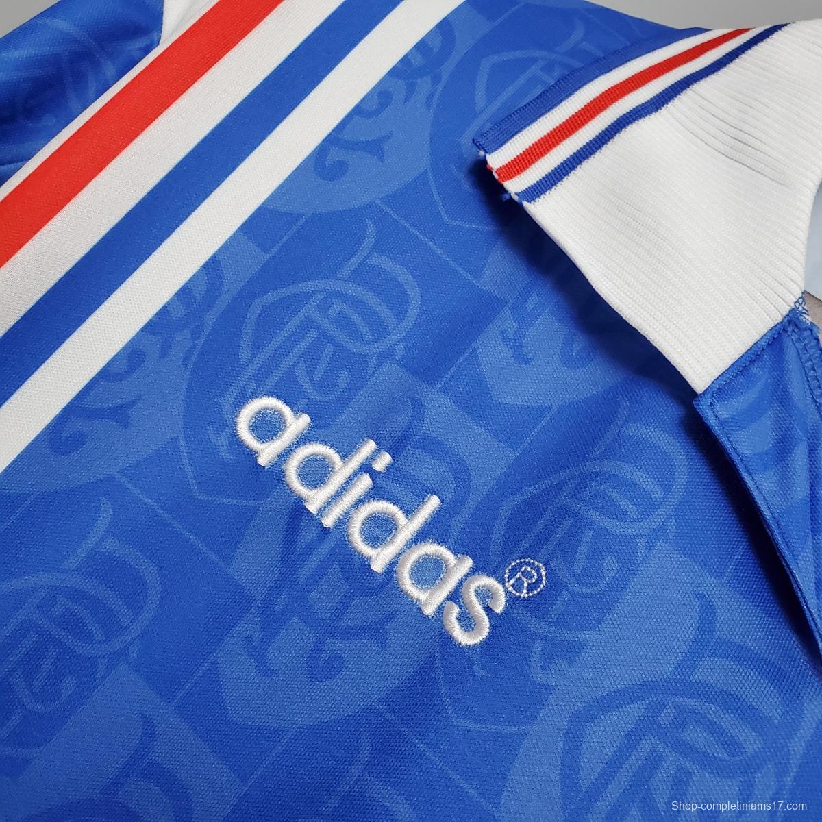 Retro 96/97 Rangers home Soccer Jersey