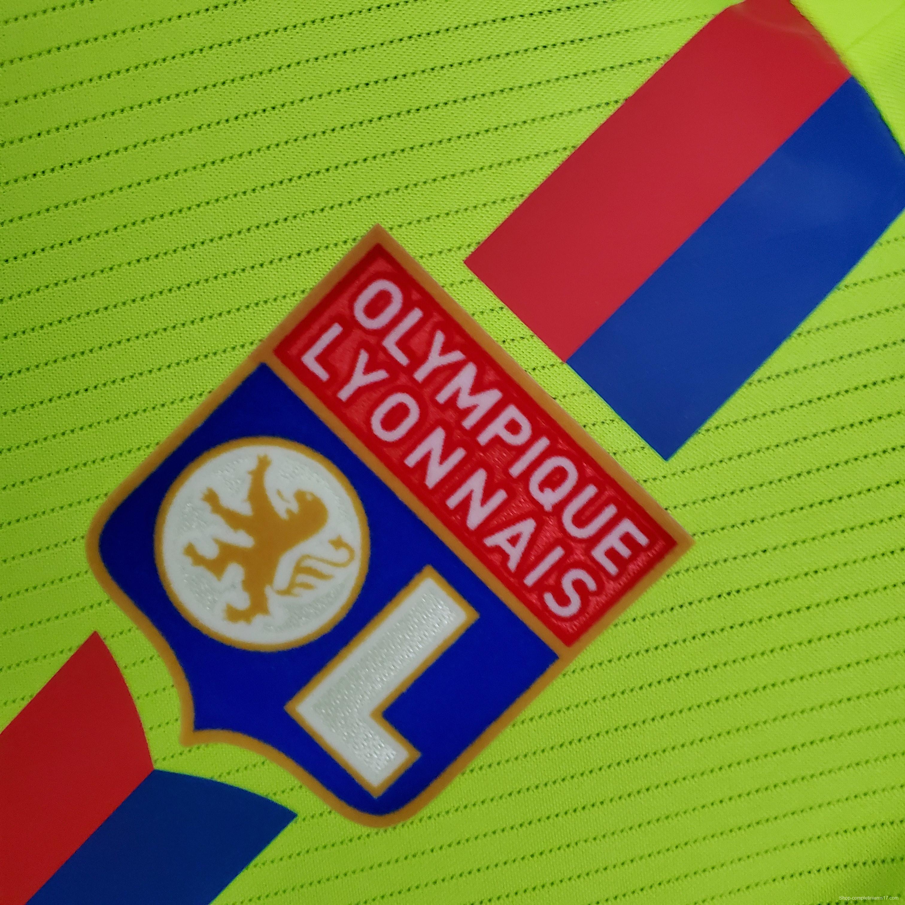 Retro Olympique Lyonnais 08/09 Green Soccer Jersey