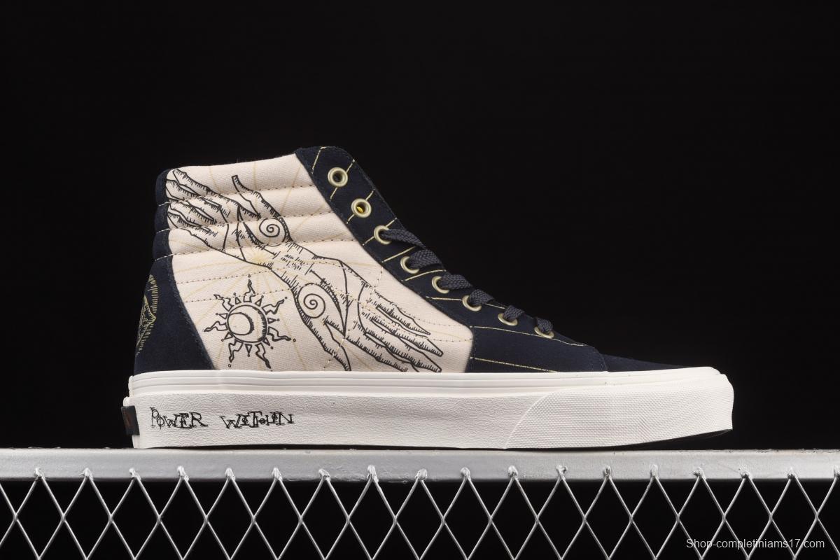 Vans Sk8-Hi retro sun snake pattern high-top casual board shoes VN0A32QG4UA