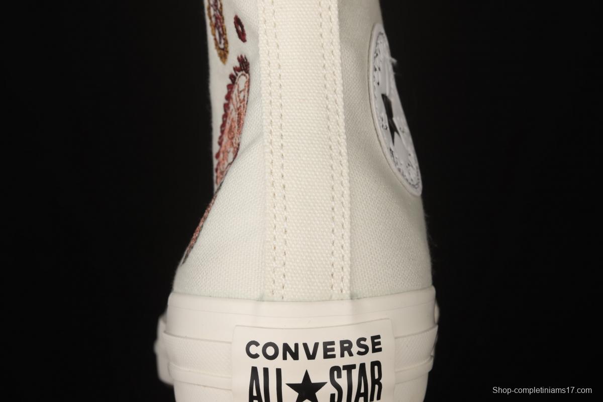 Converse All Star Converse cashew flower series high upper board shoes 572544C