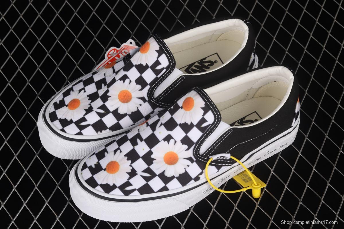 Vans Era black and white checkerboard daisies Loafers Shoes canvas shoes VN0A5JMHB0B