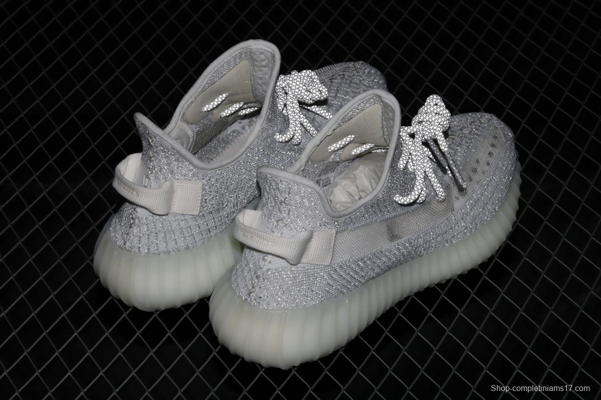 Adidas Yeezy Boost 350V2 Static EF2367 Darth Coconut 350 second generation hollowed-out silk star