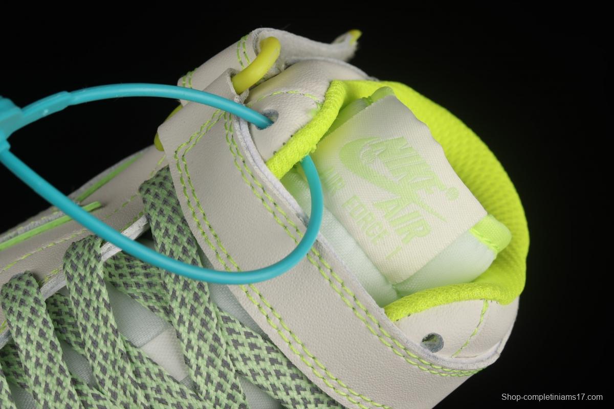 NIKE Air Force 1x 07 Mid 3M reflective Air Force casual board shoes AA1118-012