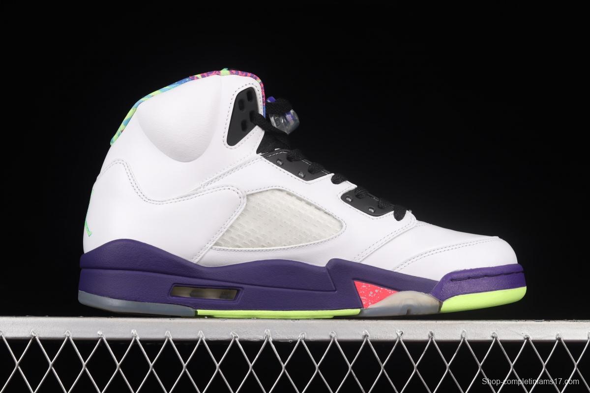 Air Jordan 5 White Bel-Air fresh Prince 2020 Edition College Purple DB3335-100