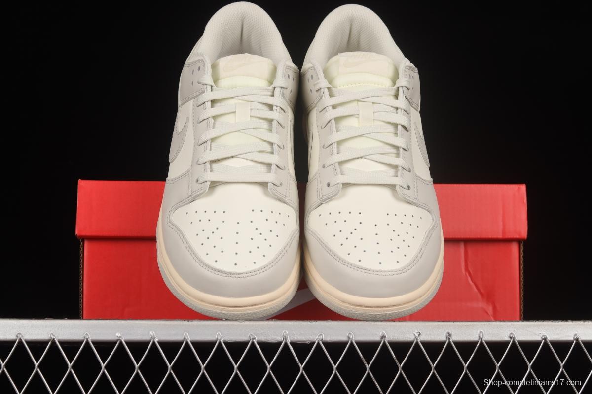 NIKE DUNK Low Bone White Color Matching SB Buckle Backboard Fashion Casual Sneakers DD1503-107