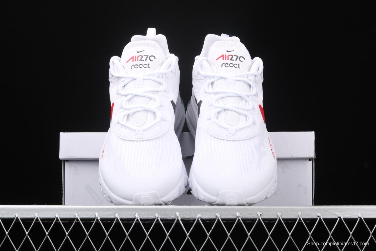 NIKE Max 270,100 React Just Do It mixed technology half palm air cushion running shoes CT2203-100