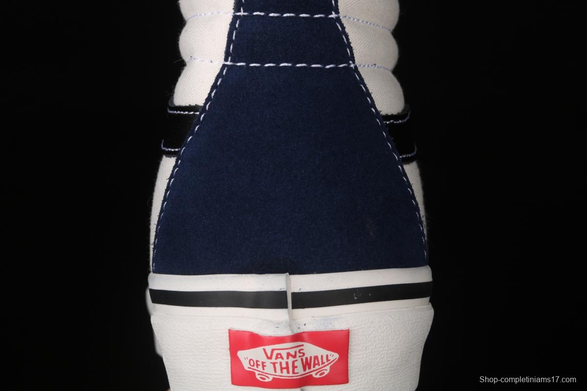 Vans Sk8-Hi Dx blue and white color high-top casual board shoes VN0A38GF4UJ