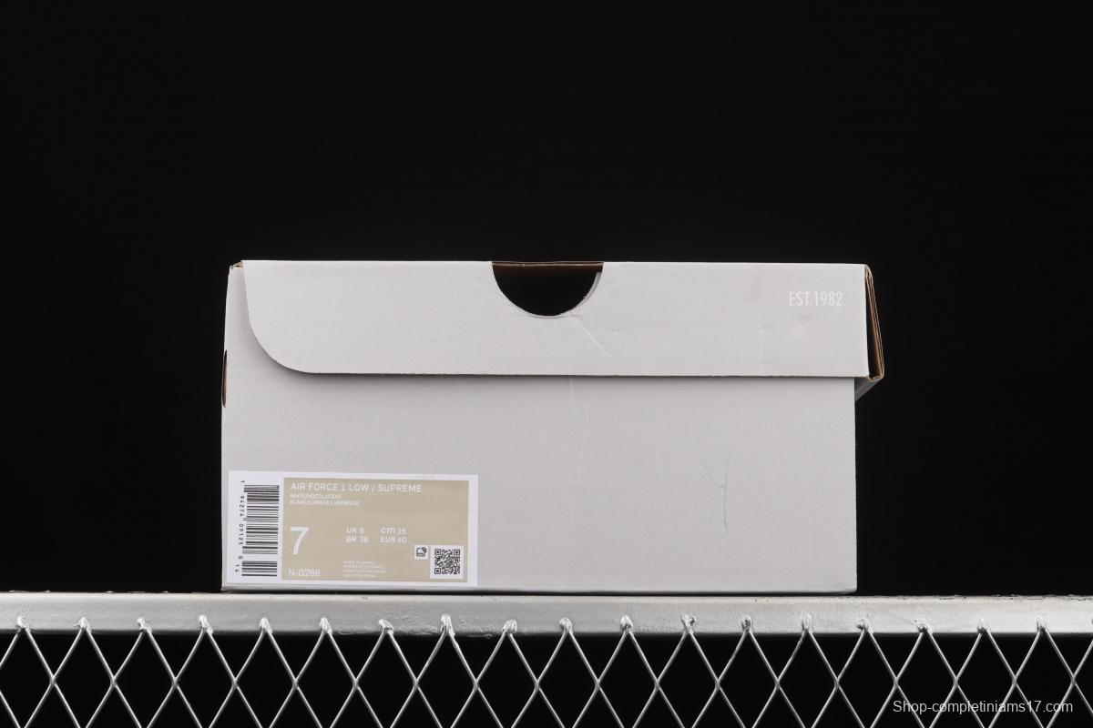 NIKE Air Force 1y07 luminous white low-top casual board shoes NMUE 0288