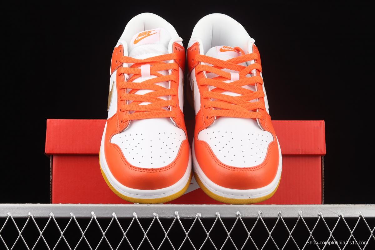NIKE DUNK Low Golden Orange Platinum Orange SB rebound Fashion Leisure Board shoes DQ4690-800