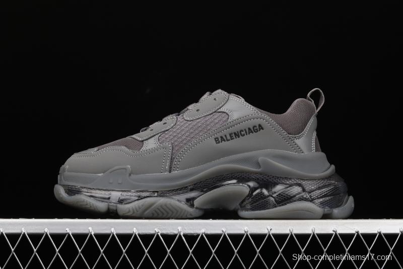 Balenciaga Triple S 3.0 three-generation retro casual running shoes full combination nitrogen crystal outsole A11801