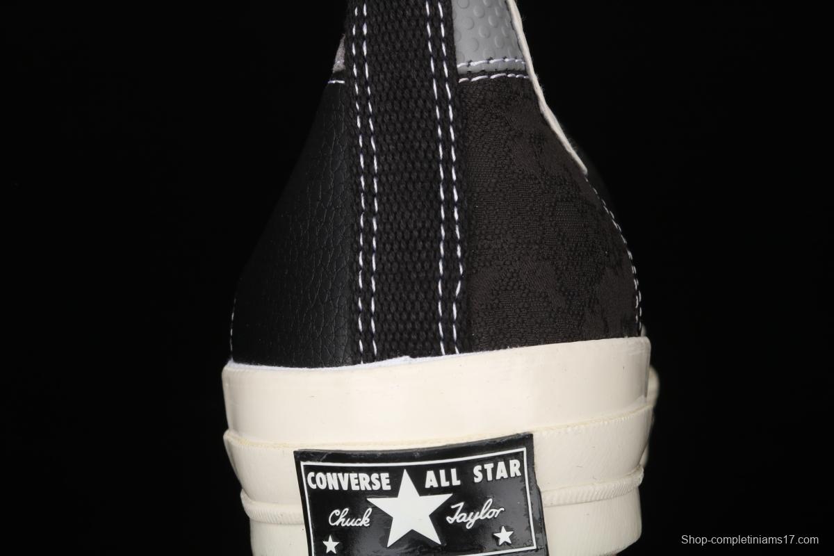 Converse Chuck 70 Converse limited mixed material splicing high-top casual board shoes 163220C