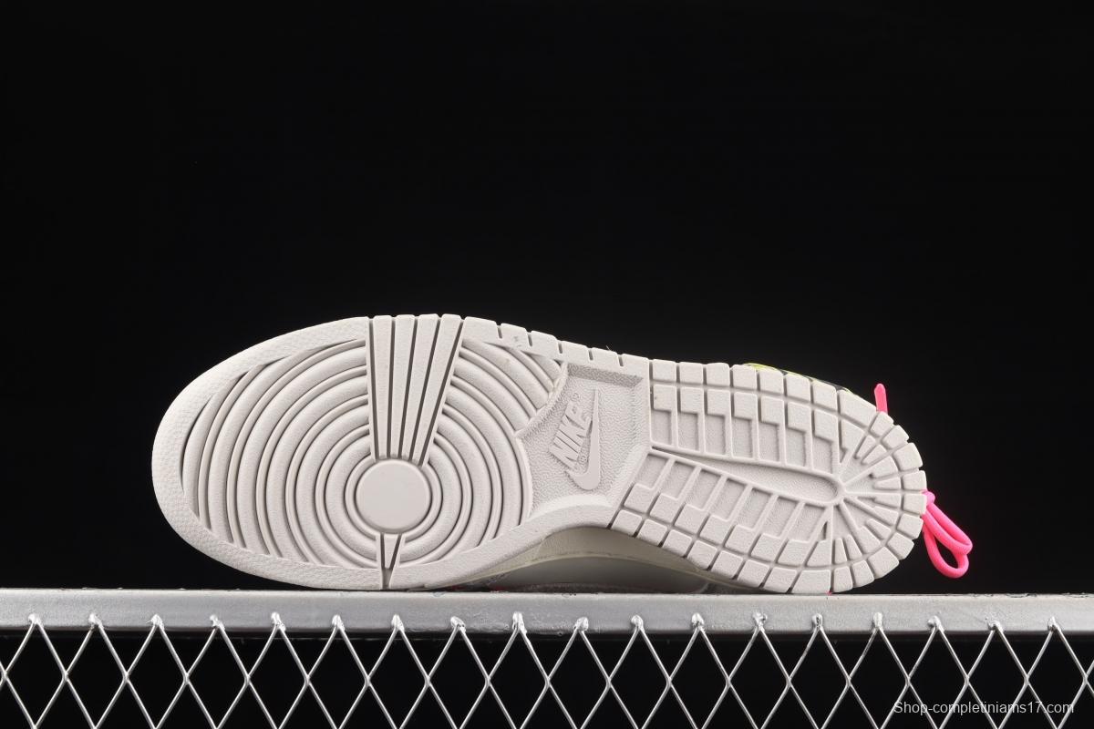 OFF-White x NIKE DUNK Low OW suede SB buckle rebound fashion casual board shoes DJ0950-117