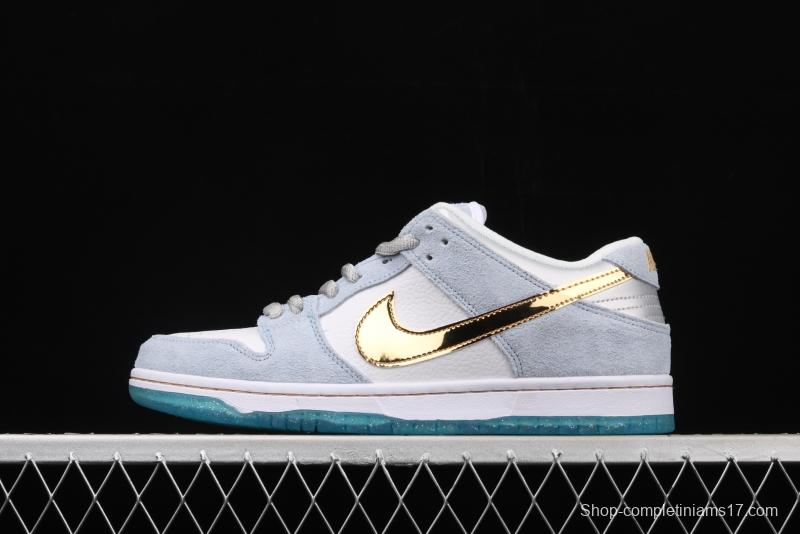 Sean Cliver x NIKE SB DUNK Low Pro QS artist low-top skateboard shoes DC9936-100