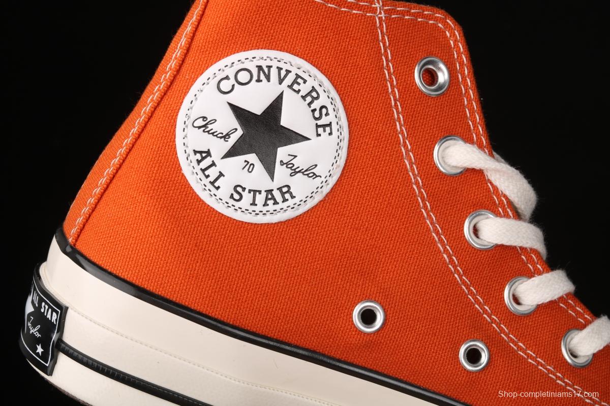 Converse Chuck 70s spring new color bonfire orange matching high-top casual board shoes 171475C