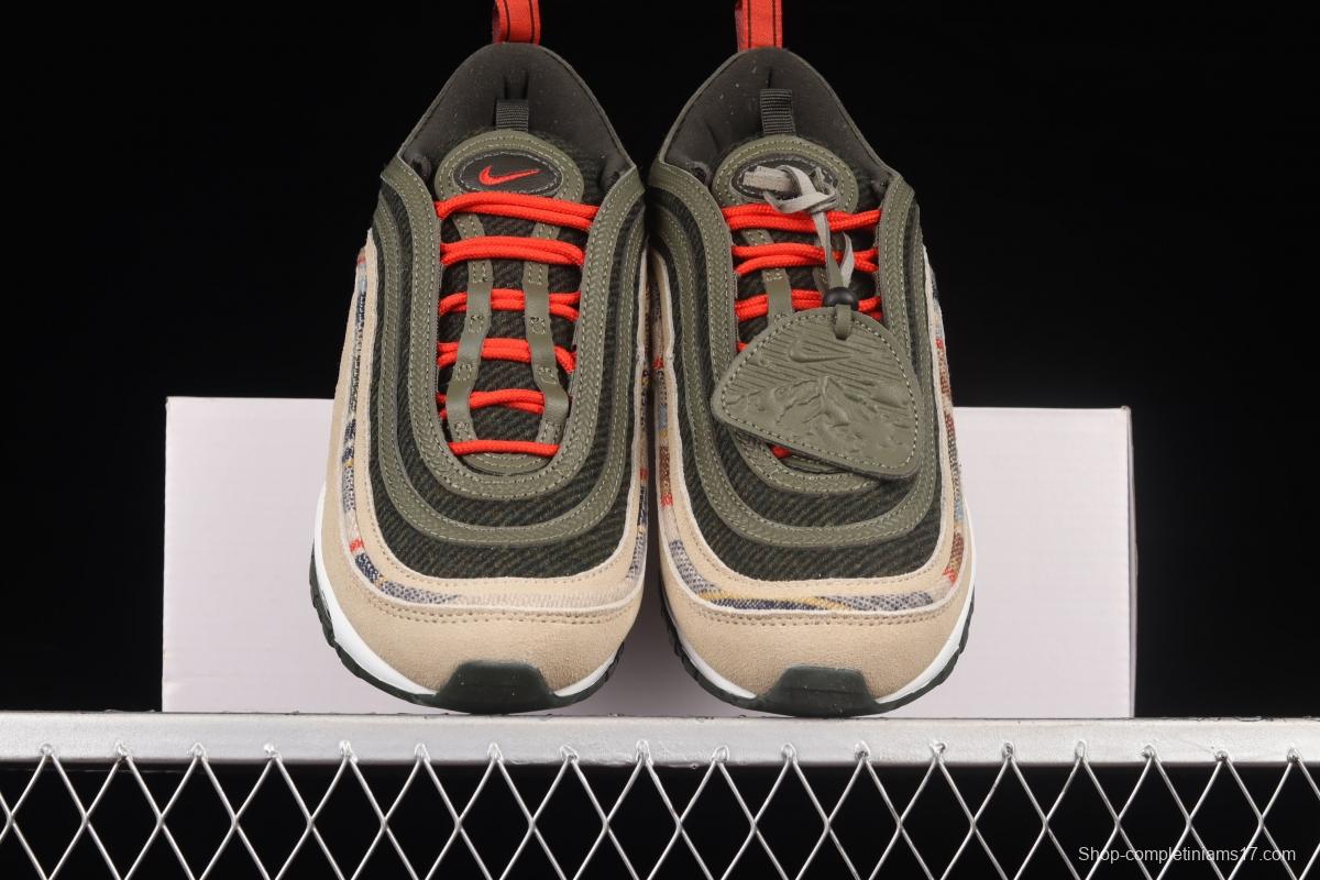 NIKE Air Max 97 brown color matching bullet air cushion running shoes DC3494-992