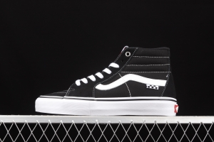 Vans Sk8-Hi black side chessboard plaid professional skateboard shoes VN0A5FCCY28