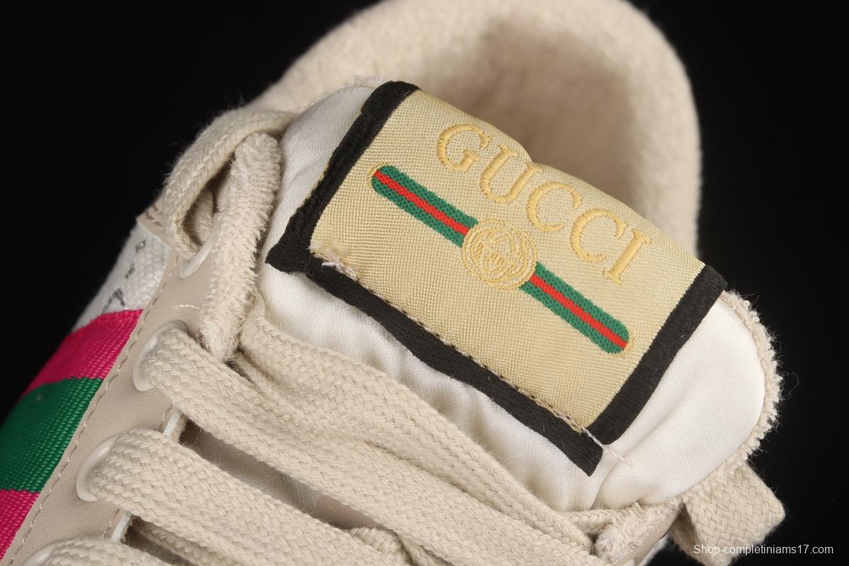 Gucci Distressed Screener Sneaker Gucci classic dirty shoes