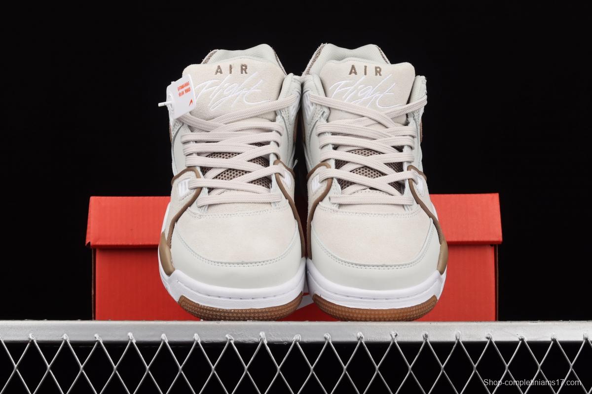 NIKE Air Flight 89 Milk Tea Color Air cushion Basketball shoes 819665-002