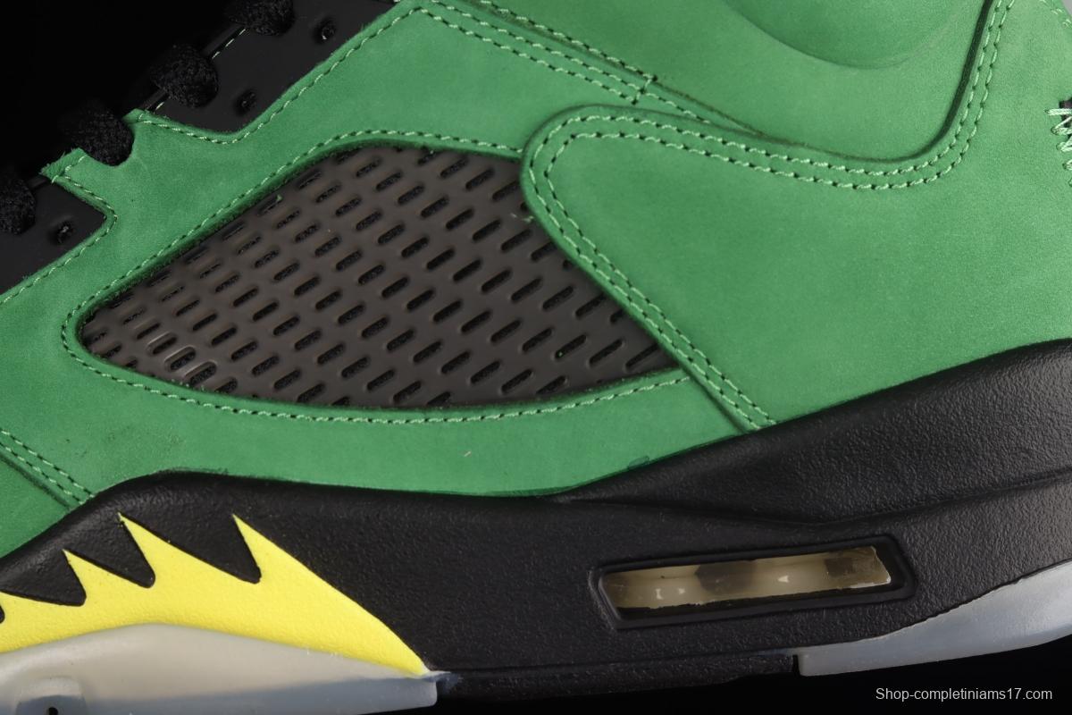 Air Jordan 5 SE Oregon Ducks Oregon Apple Green CK6631-307