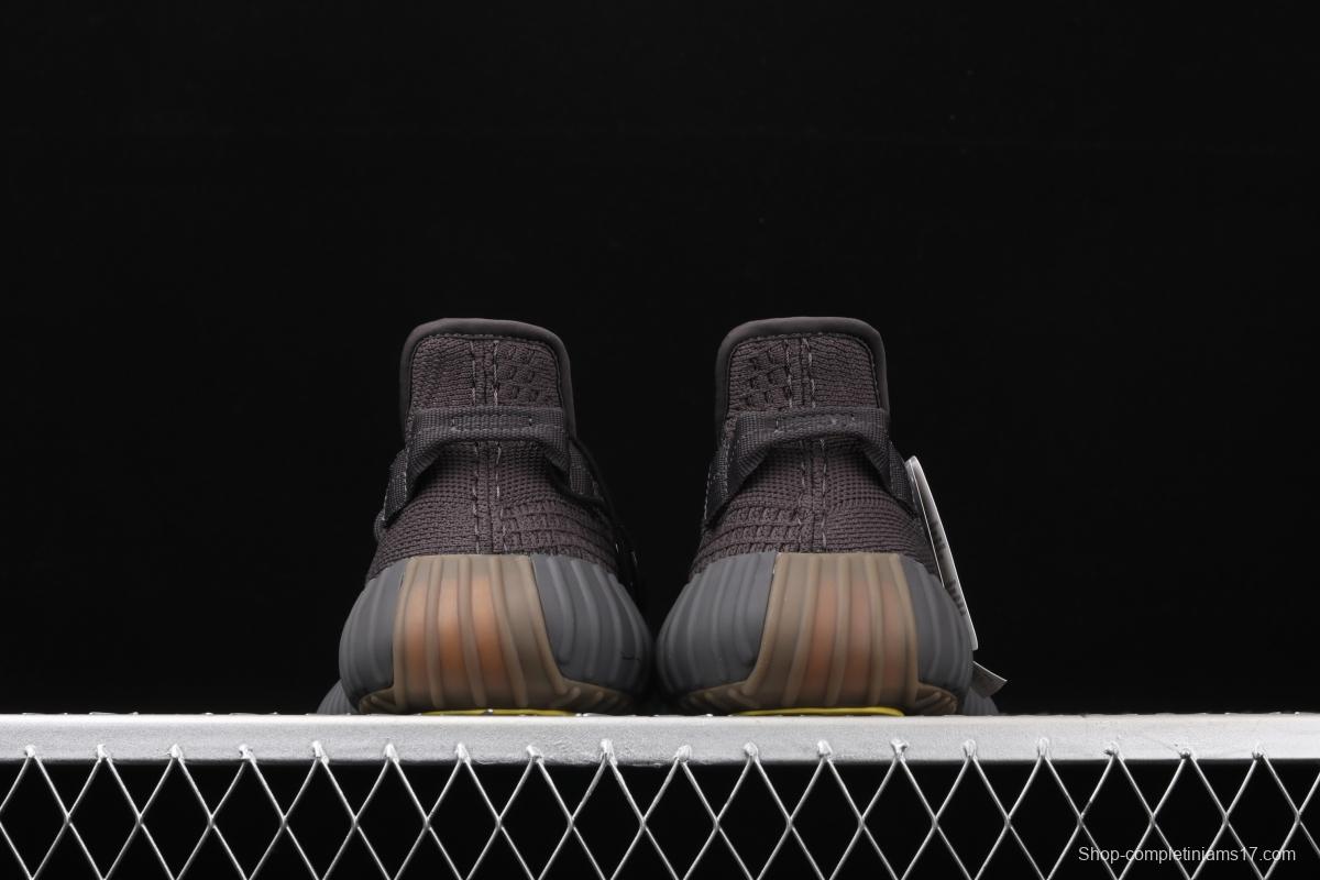 Adidas Yeezy Boost 350V2 Cinder FY4176 Darth Coconut 350 second generation hollowed-out side transparent rubber all over the sky star color BASF popcorn