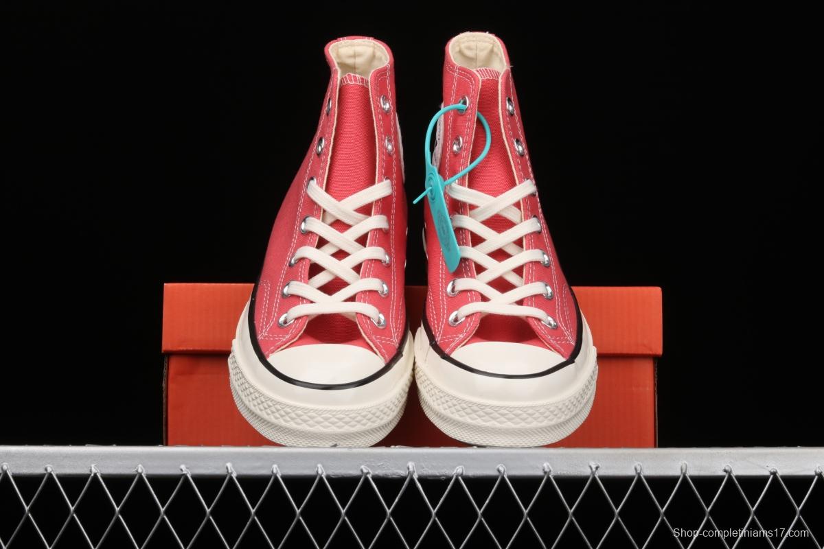 Converse 70s spring new color environmental protection watermelon red high top leisure board shoes 170790C