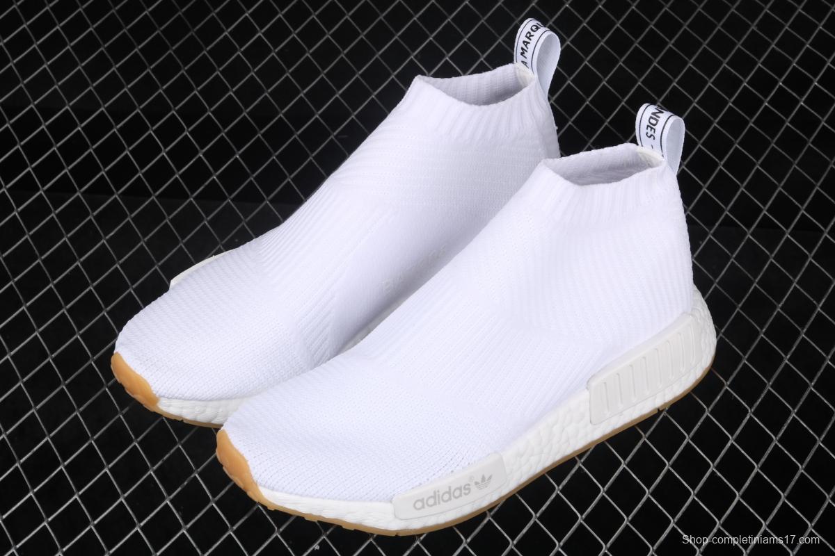 Adidas NMD CS1 competes for All White BA7208 stretch knitted sock shoes