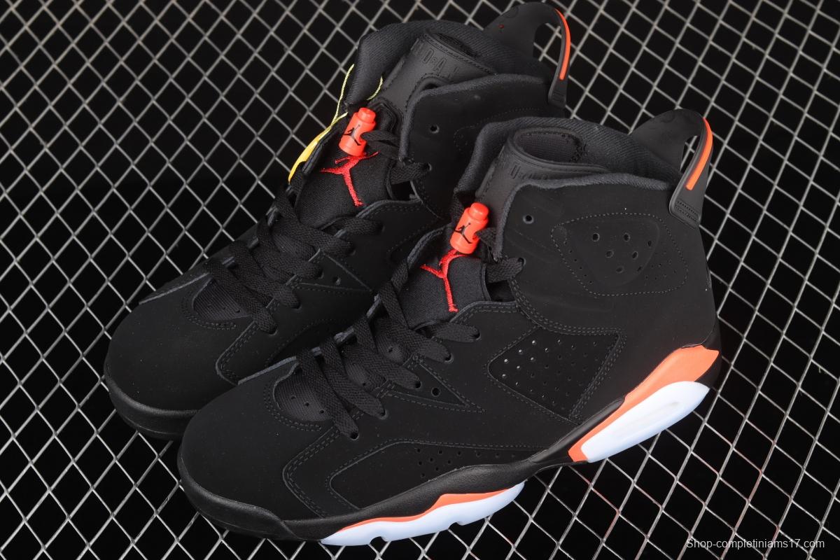 Air Jordan 6 Infrared Black Red Black Infrared 3M reflective Basketball Men's shoes 384664-060