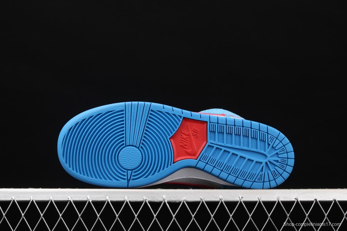 NIKE SB DUNK High Doraemon robot cat theme color matching CI2692-400