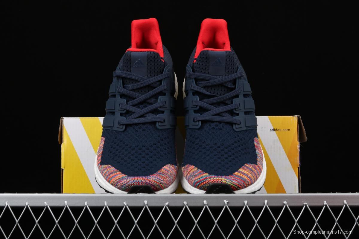 Adidas Ultra Boost 1.0 Multicolor Toe BB7801 colorful woven breathable cushioning running shoes