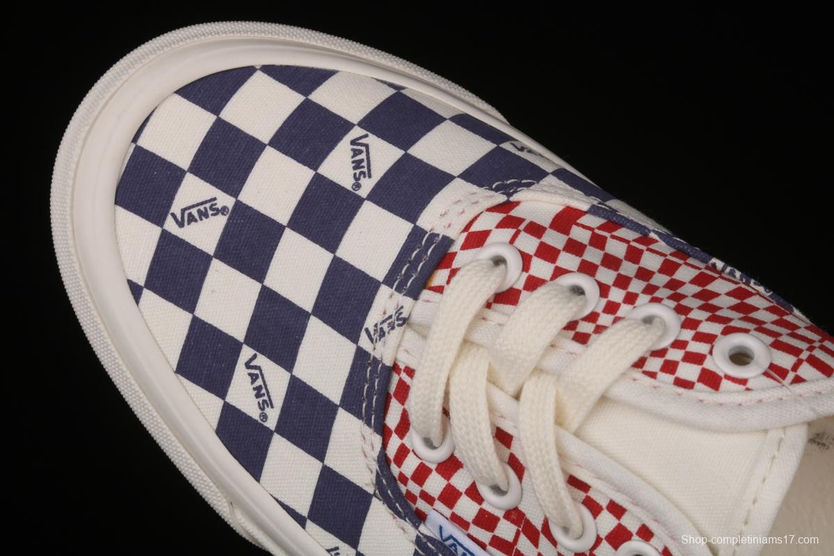 Vans Vault OG Authentic Lx high-end branch line impact color checkerboard retro low-side canvas skateboard shoes VN0A4BV91XR