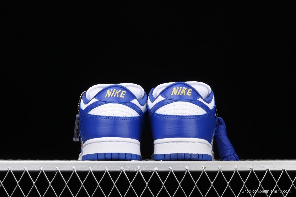 Supreme x NIKE SB DUNK Low joint style leisure sports skateboard shoes DH3228-100