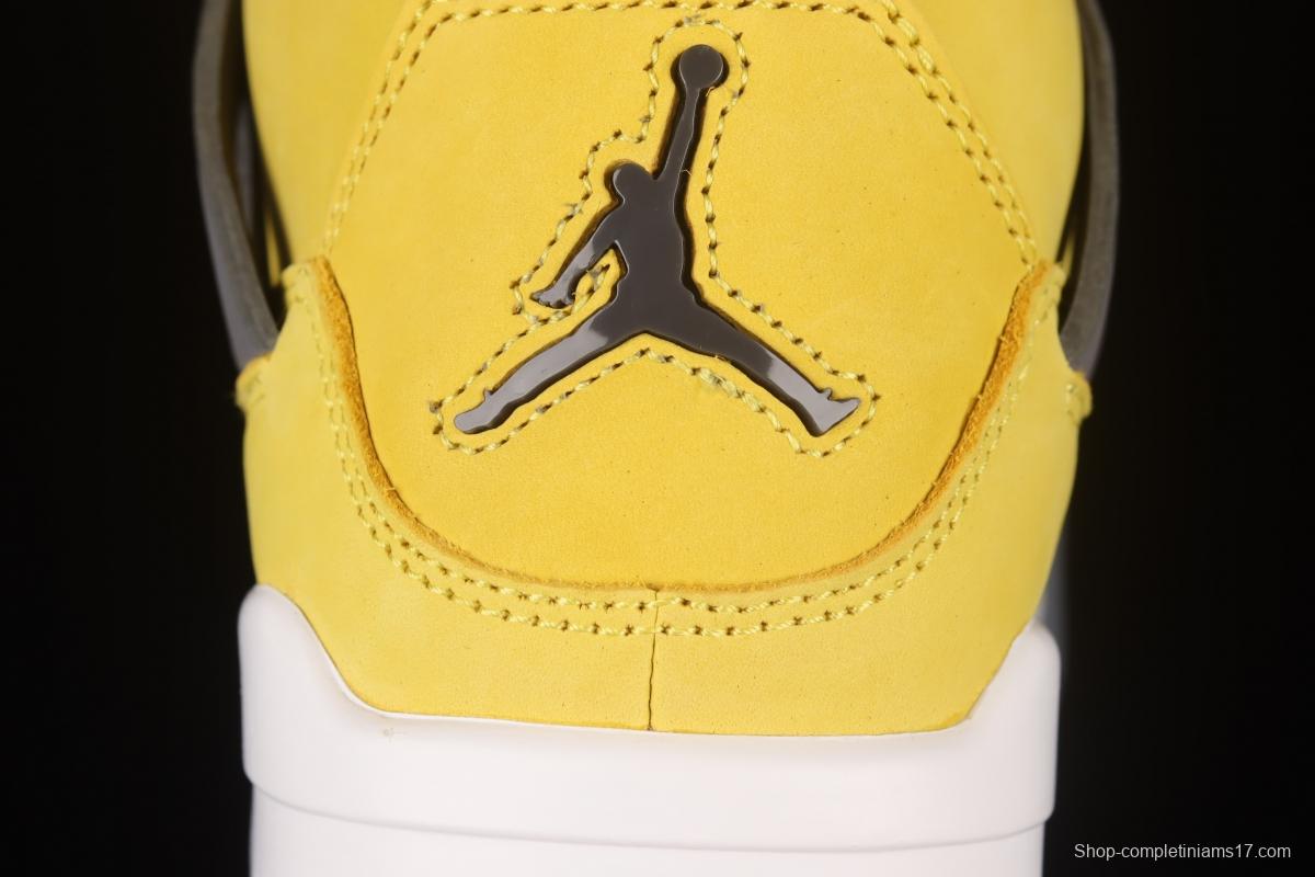 Air Jordan 4 Retro Lightning duplicates white and yellow electric letter CT8527-700