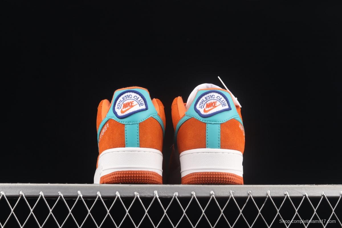 NIKE Air Force 11607 Low Athletic Club white orange low-top casual board shoes DH7568-800