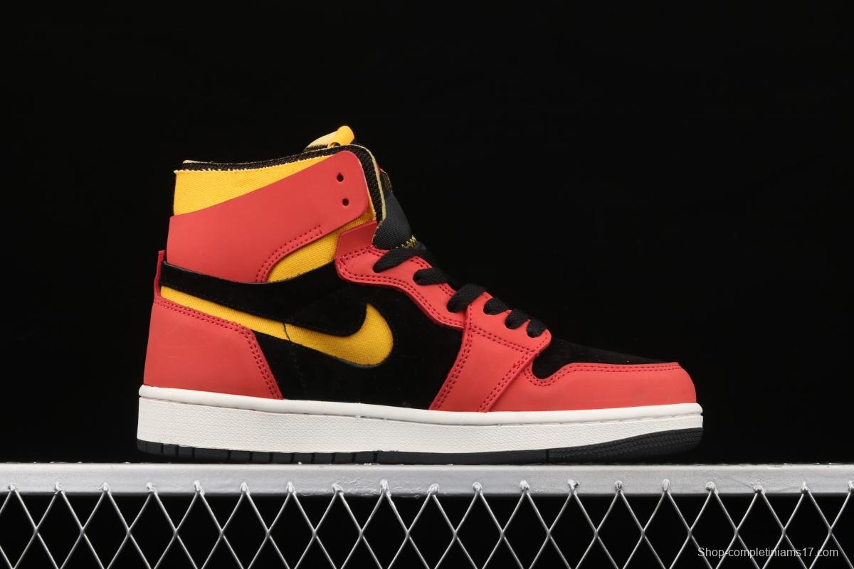 Air Jordan 1 Zoom CMFT AJ Black, Red, Yellow, CT0978-006