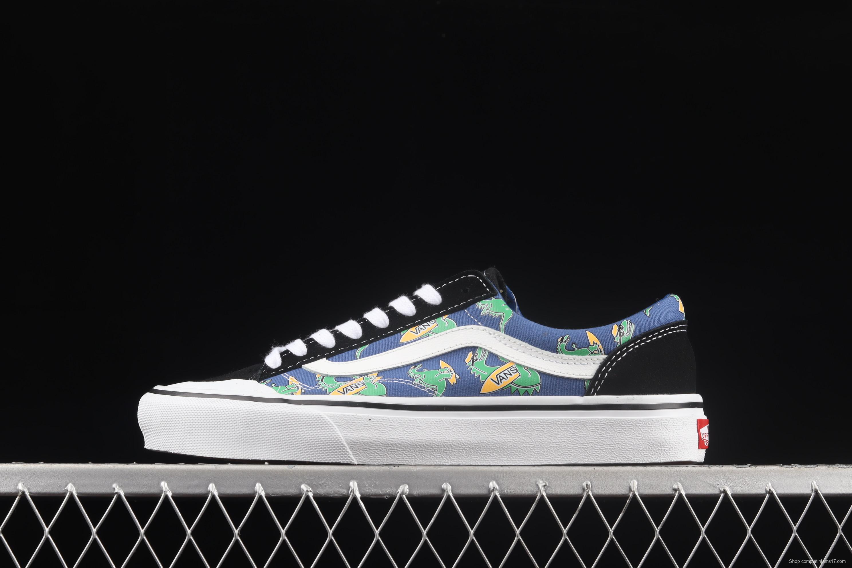 Vans Style 36 SF Klein blue dinosaur half-moon Baotou low-top casual board shoes VN0A6WKT6QT