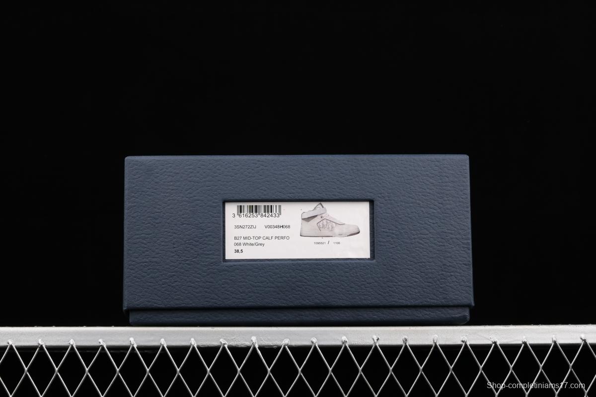 Dior B27 Mid-Top Calf Perfo all-star KAWS director supervises the production of high-end Dior upper board shoes V00348H068