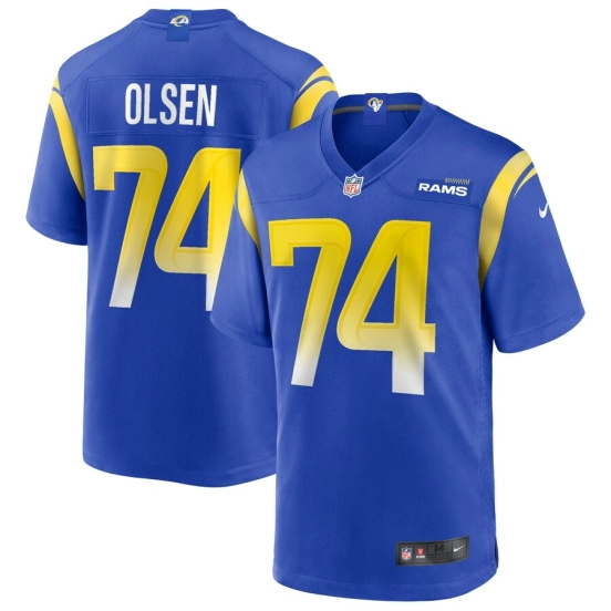 Men's Merlin Olsen Royal Retired Player Limited Team Jersey