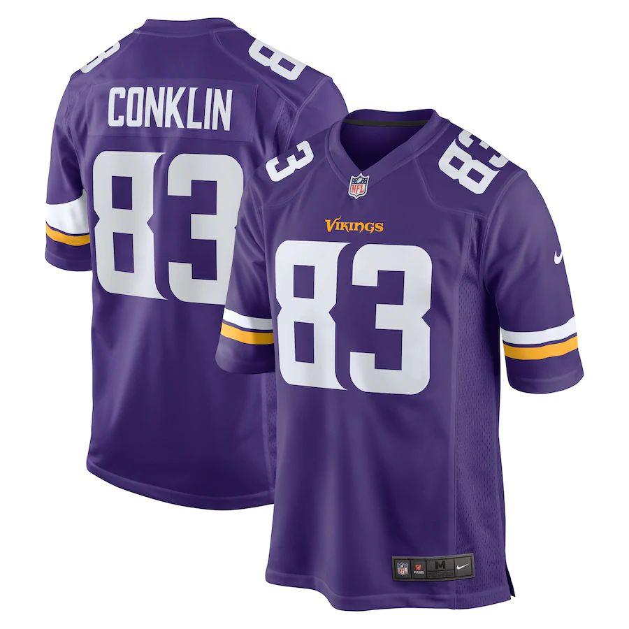 Men's Tyler Conklin Purple Player Limited Team Jersey