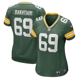 Women's David Bakhtiari Green Player Limited Team Jersey