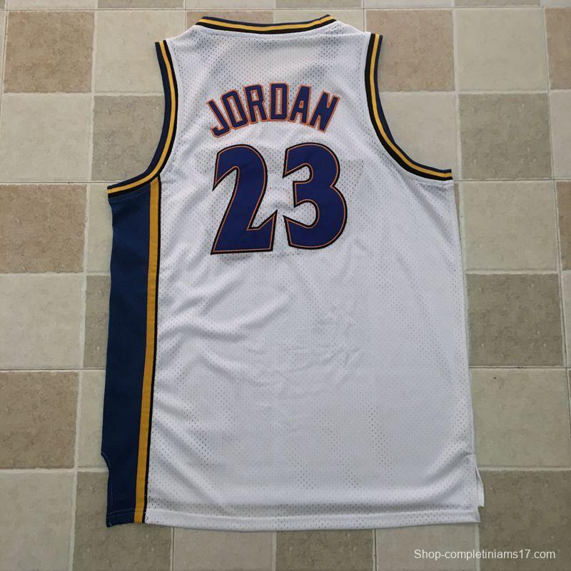 Men's Michael Jordan White Retro Classic Team Jersey