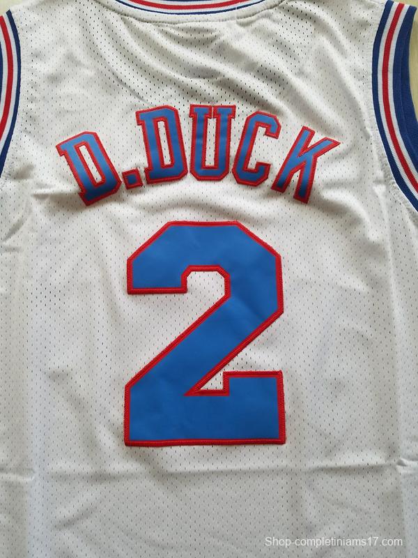 D.Duck 2 Movie Edition White Basketball Jersey