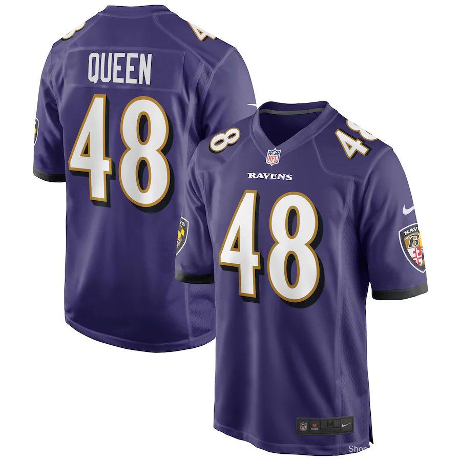 Men's Patrick Queen Purple 2020 Draft First Round Pick Player Limited Team Jersey