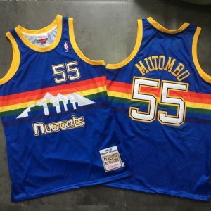 Men's Dikembe Mutombo Blue Retro Classic Team Jersey