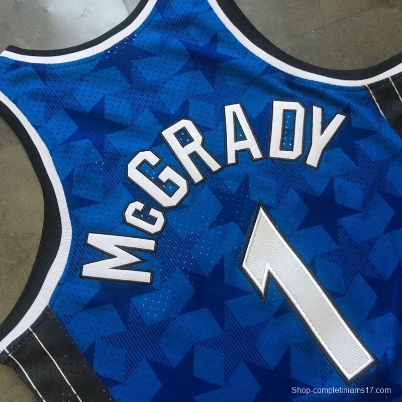 Men's Tracy McGrady Blue Retro Classic Team Jersey