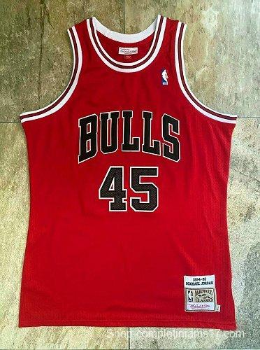 Men's Michael Jordan Red Retro Classic Team Jersey