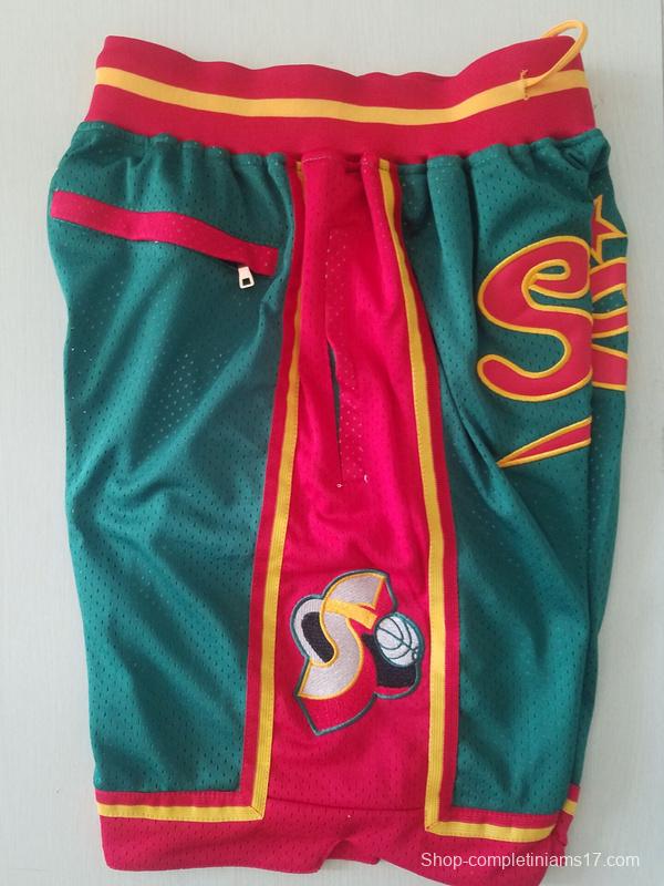 Seattle 1995-96 Throwback Classics Basketball Team Shorts